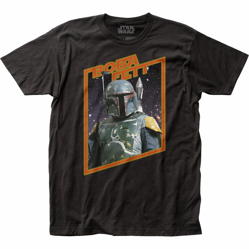 Boba Fett Star Wars T-Shirt Mandalorian Helmet Black