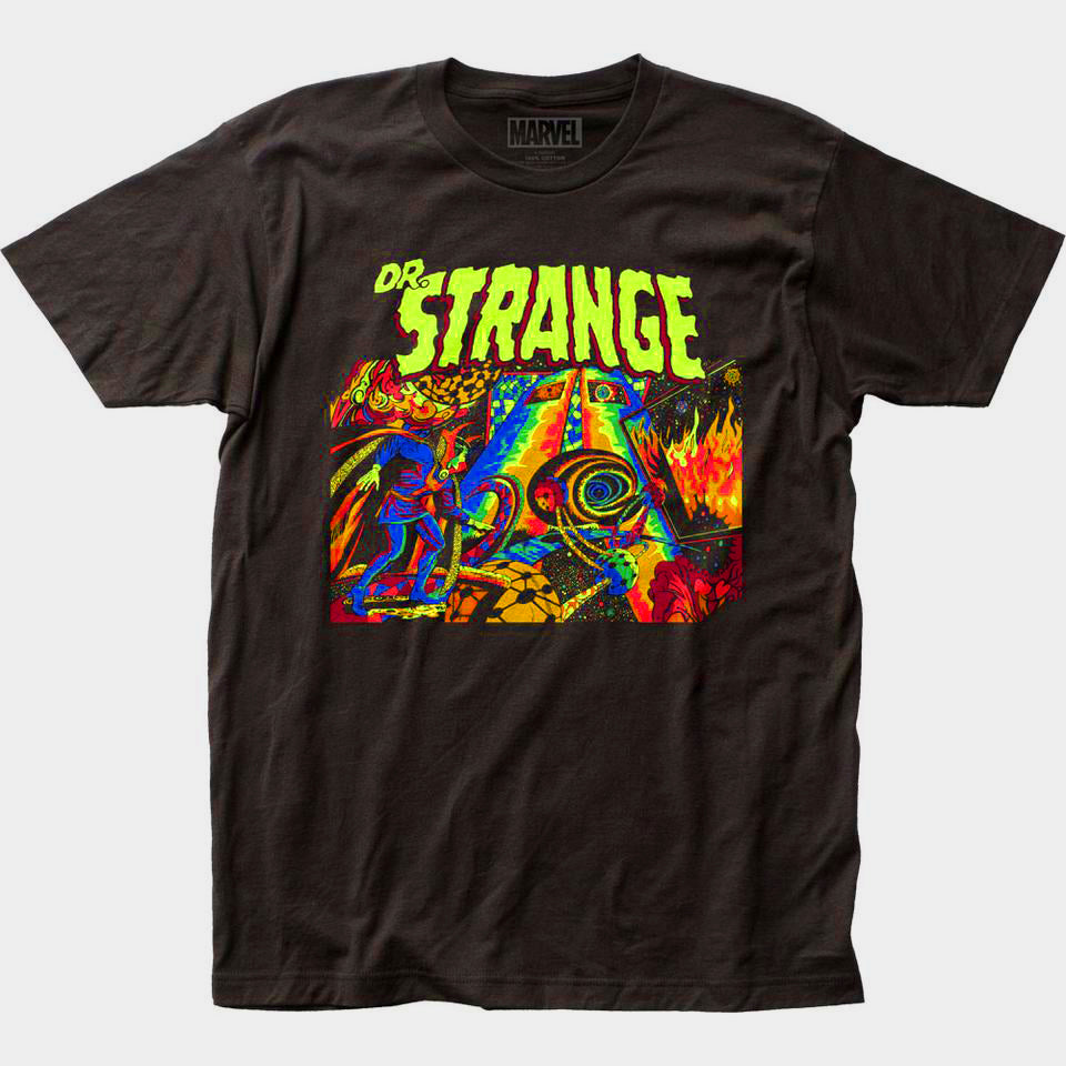 Doctor Strange Dr Marvel Comics T-Shirt Classic 60s Black Light Psychadelic Multiverse Third Eye Poster