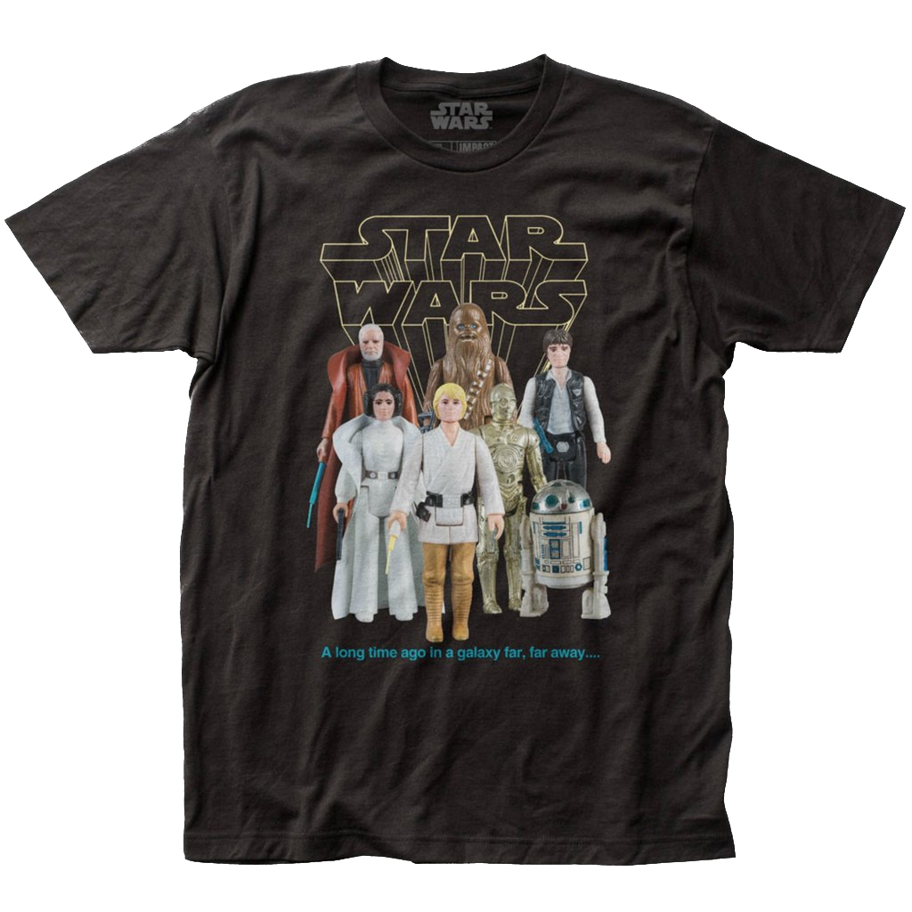 Star Wars Kenner Vintage Action Figures T-Shirt Good Guys Graphic Tee Retro 70s Classic Toys Collectibles