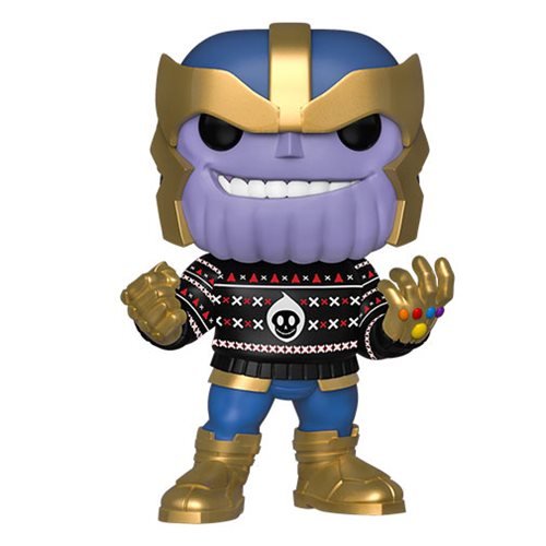 Marvel Thanos Holiday Pop Funko Ugly Sweater Collectible Figurine Avengers Christmas