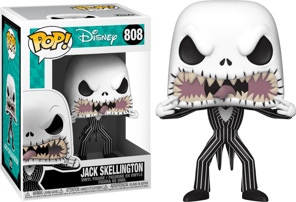 Disney Nightmare Before Christmas Jack Skellington Scary Face Funko Pop Vinyl Collectible Figure 808