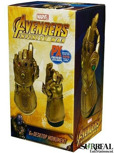 MARVEL – Monumento Da Scrivania Infinity Gauntlet – Guanto Dell'infinito Con 6 Gemme – Statua Decorativa Per Ufficio E Casa - 3