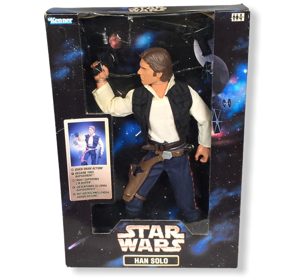Han Solo Quick Draw Kenner International UK Exclusive 12 Inch Action Figure RARE