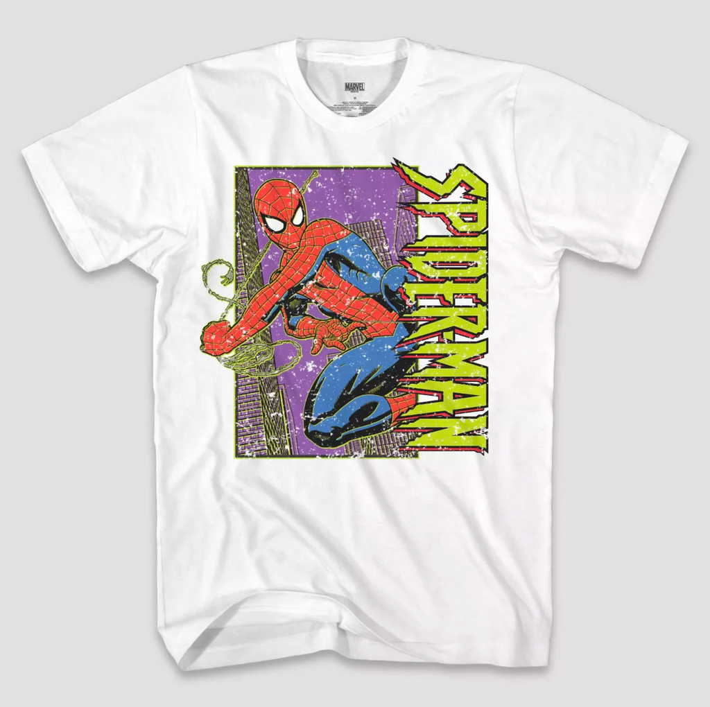 Spider-Man Marvel Comics Webslinger T-Shirt - White