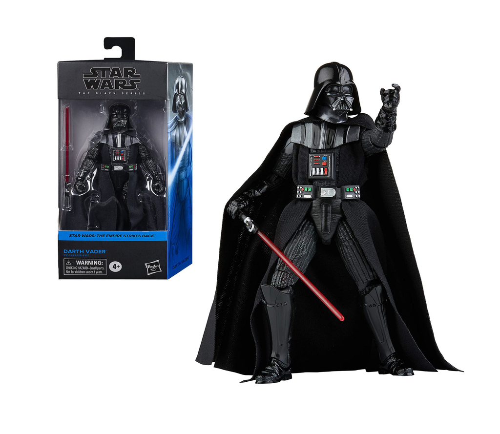 Star Wars Black Series Darth Vader Empire Strikes Back 6 Inch Action Figure with Lightsaber Hasbro