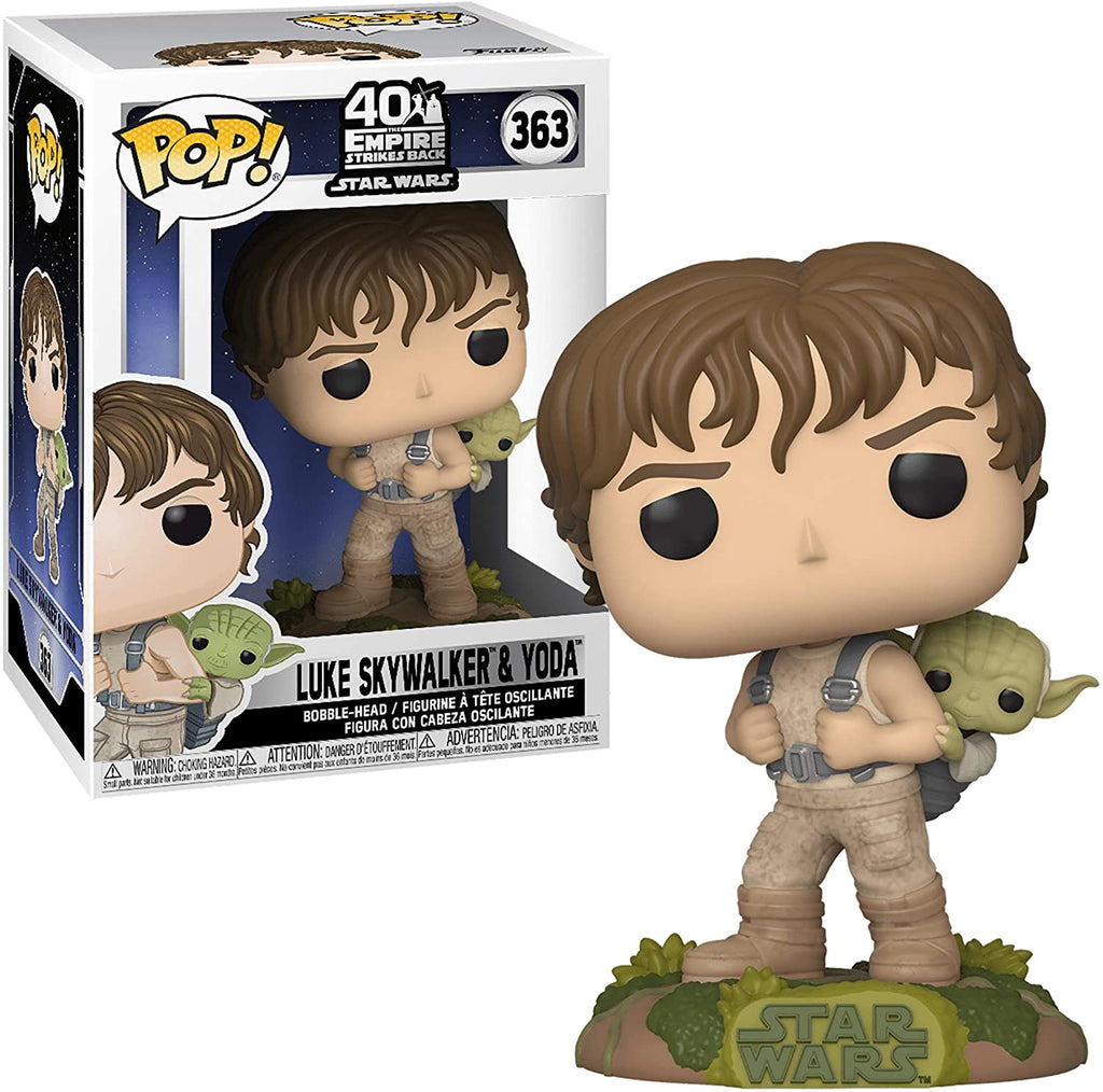 Star Wars Empire Strikes Back Luke Skywalker Training Yoda Funko Pop Vinyl Figure