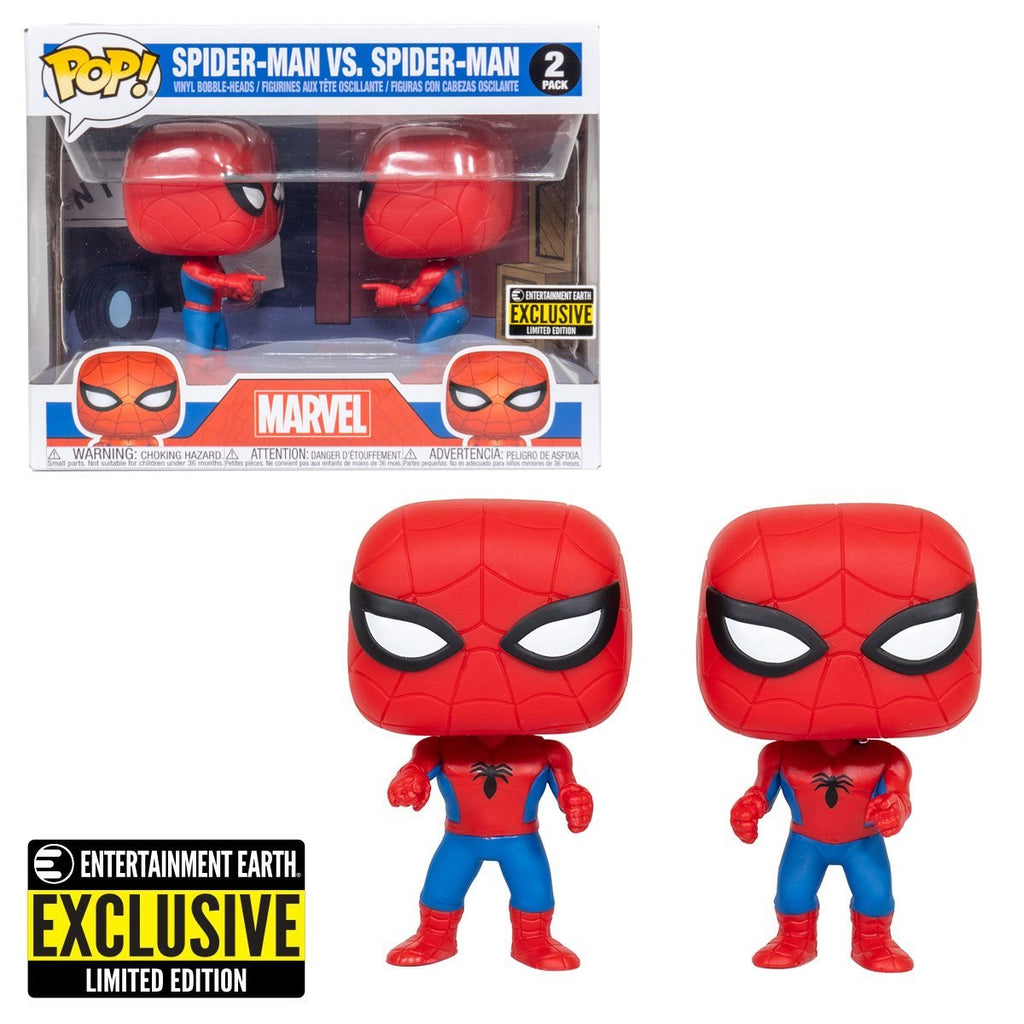 spiderman imposter funko pop marvel exclusive collectible figure vs