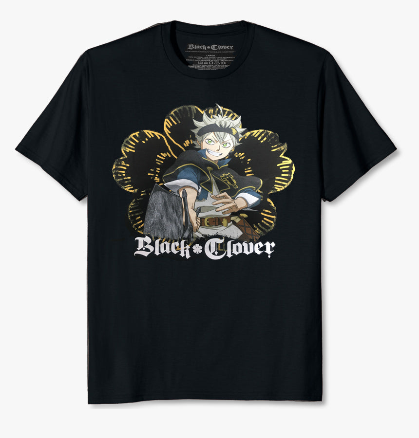 Black Clover Anime Asta Demon Dweller Sword T-Shirt Graphic Tee Black Japan