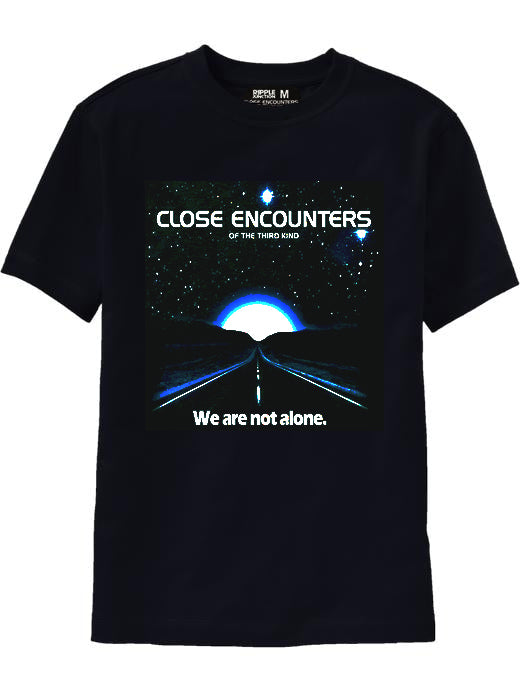 Close Encounters of the 3rd Kind Movie Promo T-Shirt Tee Aliens We Are Not Alone Film 80s UFO